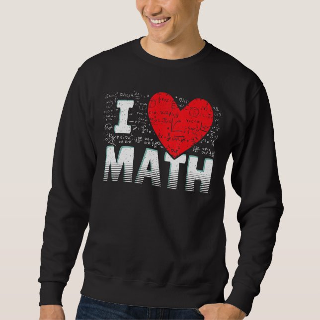 Moletom Adoro Matemática Estudante de Matemática Matemátic (Frente)