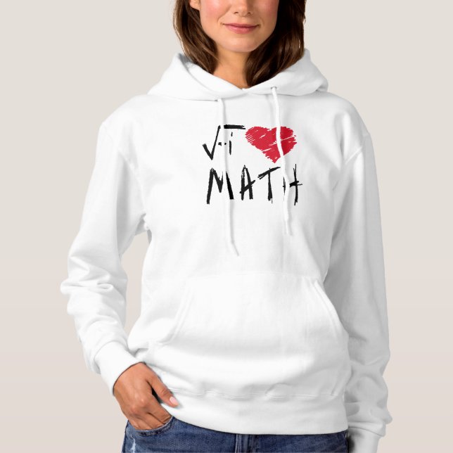 Moletom Adoro Matemática Hoodie (Frente)