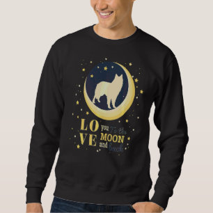 Moletom Adoro O Cachorro De Shepheed Belga À Lua
