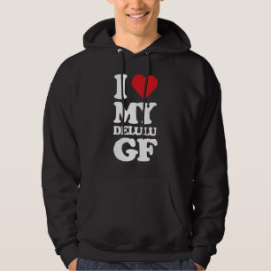 Moletom Adoro o meu Namorada Delulu, GG B Engraçado