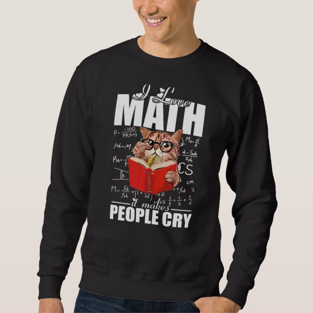 Moletom Adoro Professora De Matemática Ensinando Matemátic (Frente)