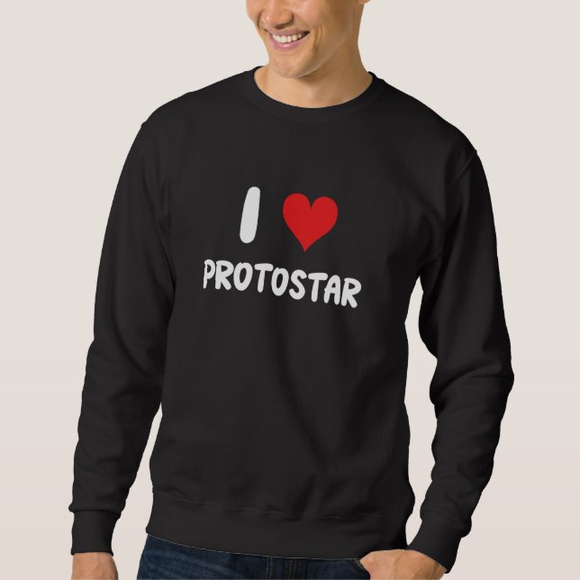 Moletom Adoro Protostars - Coração - Astronomia Espacial n (Frente)