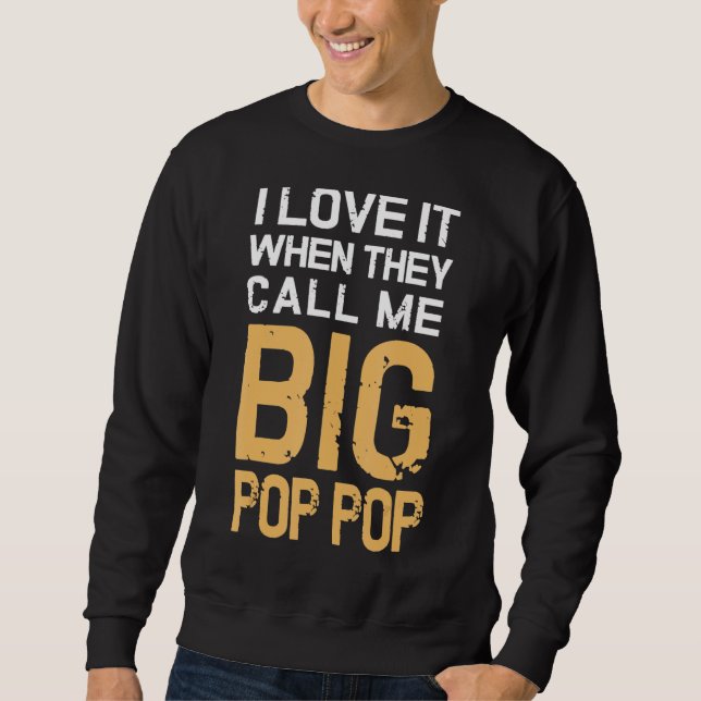 Moletom Adoro Quando Me Chamam De Grande Pop Pop (Frente)