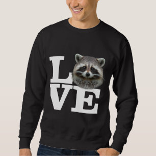 Moletom Adoro Raccoons Engraçados Raccoon Adorando Bonito