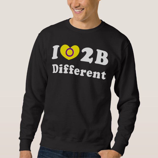 Moletom Adoro Ser Orgulho Intersexual Diferente De Orgulho (Frente)