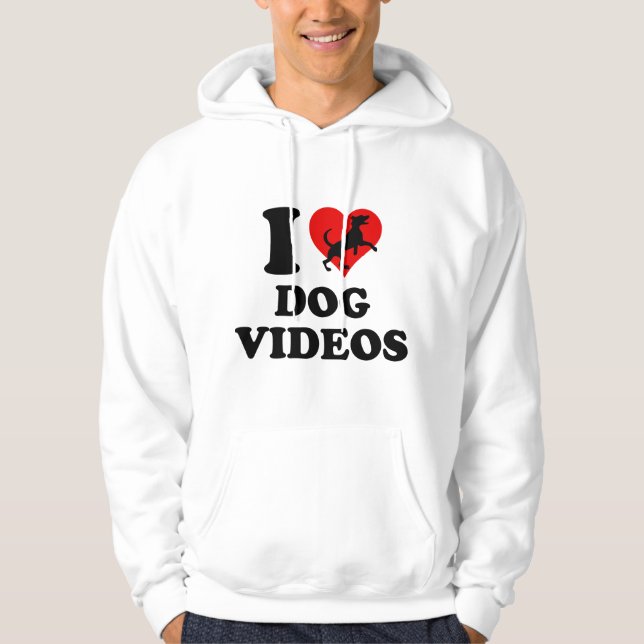 Moletom Adoro vídeos de cães (Frente)