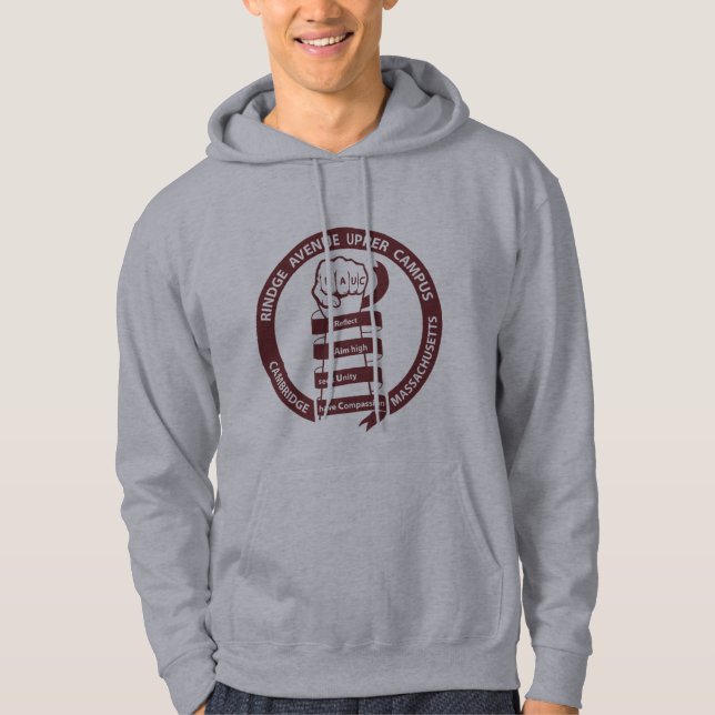 Moletom Adult RAUC hoodie - Maroon logo (Frente)