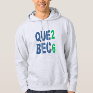 Moletom adulto com capuz cinza QUEBEC 26