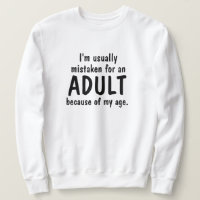Adulto Idade Humor Humor Docinho Hoodie LOL Engraç