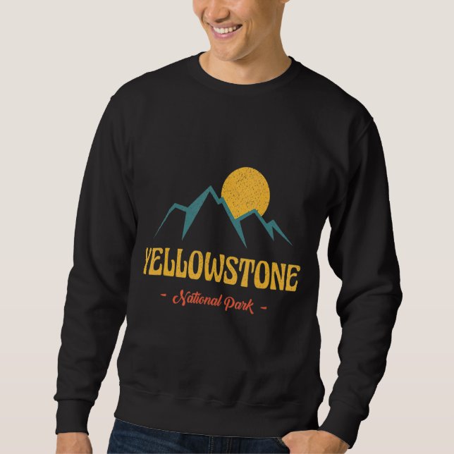 Moletom Adventure Vintage Yellowstone National Park Sou (Frente)