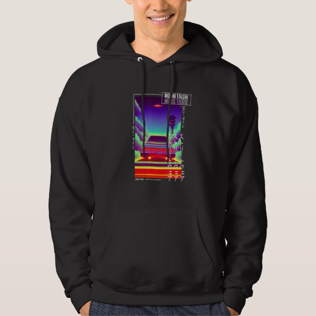 Moletom Aest Otaku Japonês Vaporwave - Retro Synthwave, de (Frente)