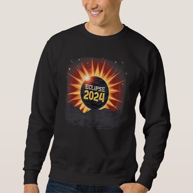 Moletom Aesthetic Mountain Total Solar Eclipse 2024 (Frente)