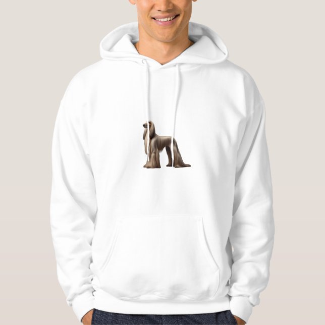 Moletom Afghan Hound Elegant Hoodie (Frente)