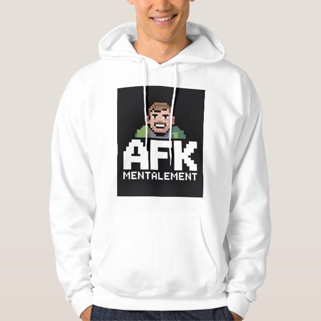 Moletom AFK Mentalement Chibi Gamer Pixel Art (Frente)