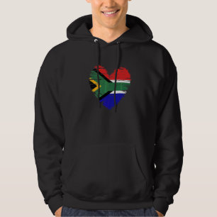 Moletom África do Sul Coração Orgulho de Bandeira da Áfric