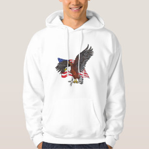 Moletom Águia Americana com Cross Hoodie