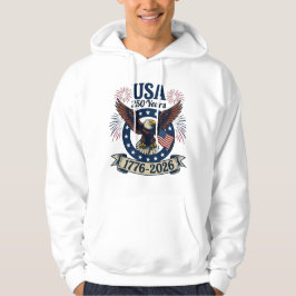 Moletom Águia Americana Patriótica 250 Anos 1776-2026