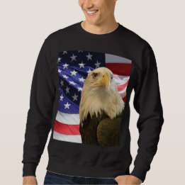 Moletom Águia Bald Americana e Bandeira