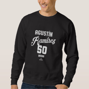 Moletom Agustin Ramirez 50 Miami Baseball Vintage MLBPA