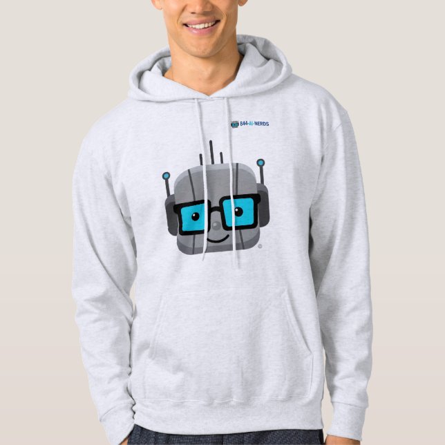 Moletom AI Nerd Hoodie: Code in Comfort with 844-AI-NERDS (Frente)