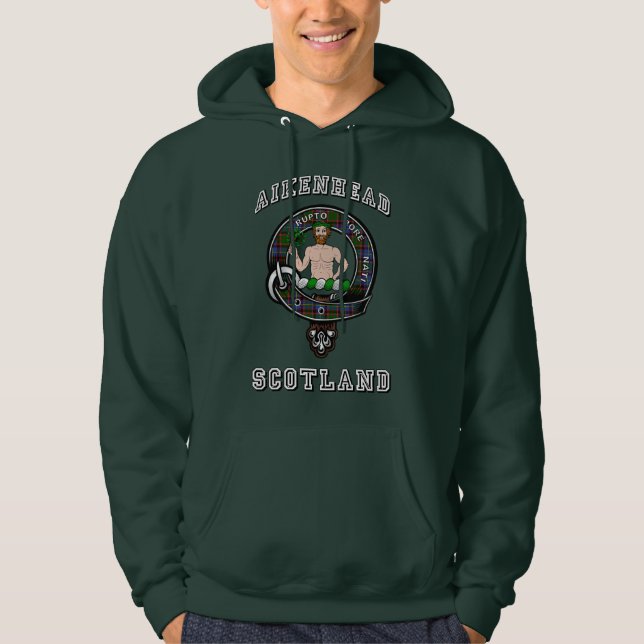 Moletom Aikenhead Tartan Clan Crachá Athletic Style Hoodie (Frente)