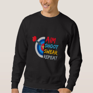 Moletom Aim Shoot Swear Repetir Dart Darts Dart Board