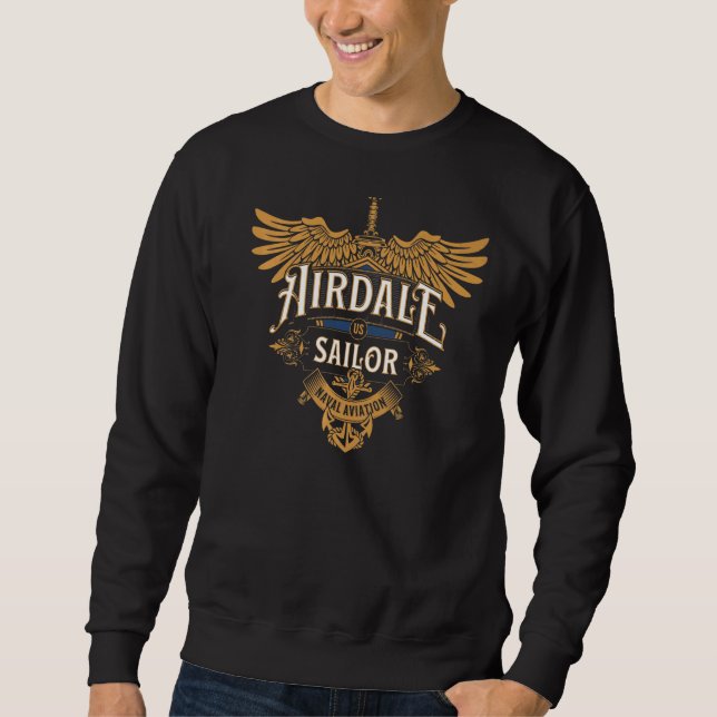 Moletom Airdale Sailor Naval Aviation Transportadora Win (Frente)