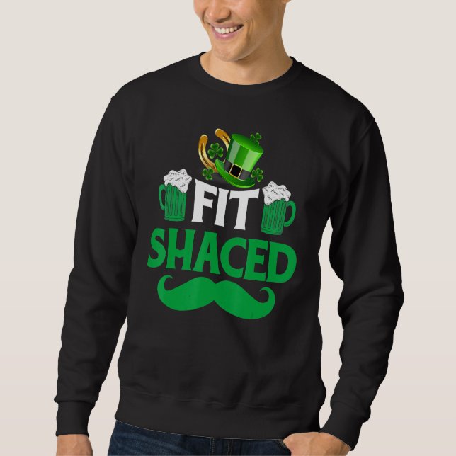 Moletom Ajustado Shacle Irish Clover Rua Patrick S Day Gre (Frente)