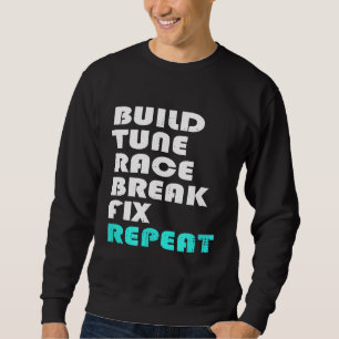 Moletom Ajuste De Montagem Race Corrigir A Vida Repetida D