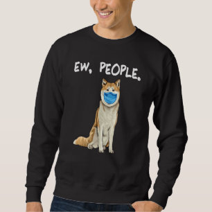 Moletom Akita Ew Pessoas Cachorro Vestindo máscara facial