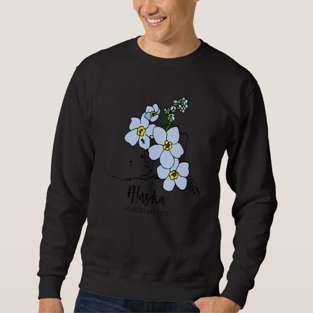 Moletom Alaska Forget Me Not Flower (Frente)