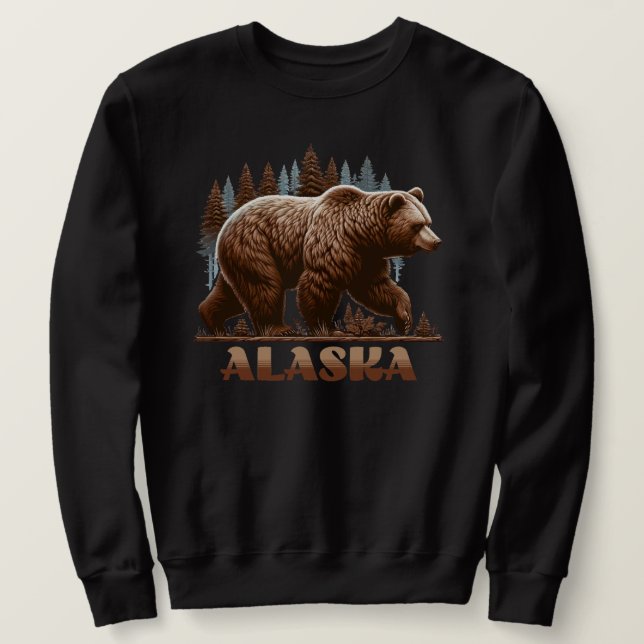 Moletom Alaska Grizzly Bear (Frente do Design)