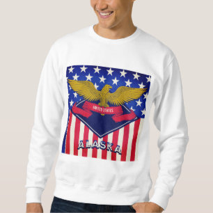 Moletom Alaska USA Flag