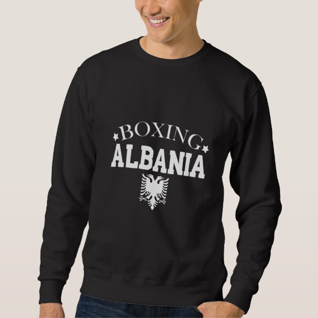 Moletom Albânia albaneses do Boxing (Frente)