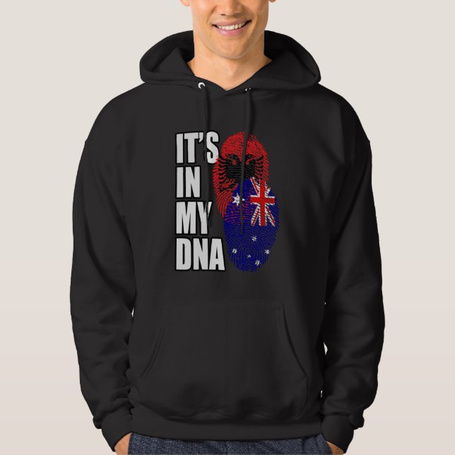 Moletom Albanian And Australian Mix DNA Flag Heritage (Frente)
