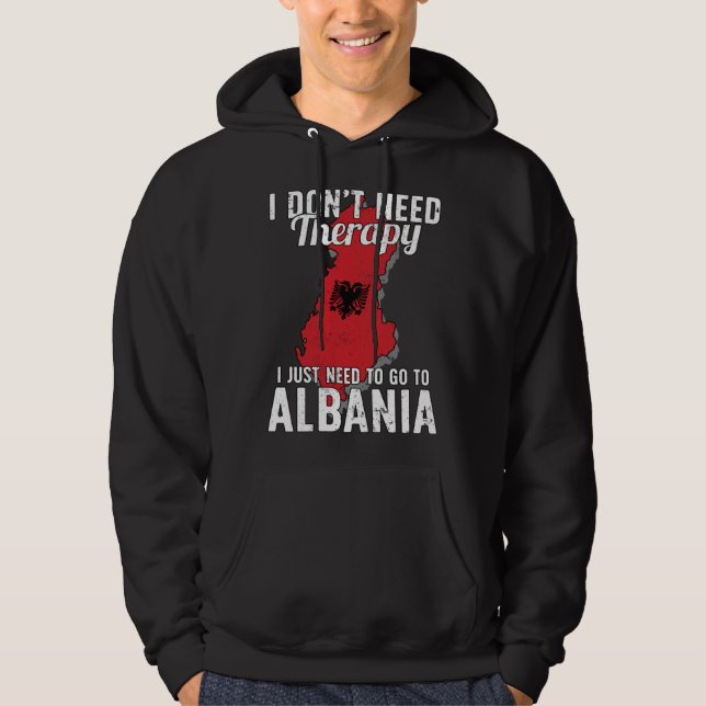 Moletom Albanian Flag I Albania Flag I Vacation Gift I Alb (Frente)