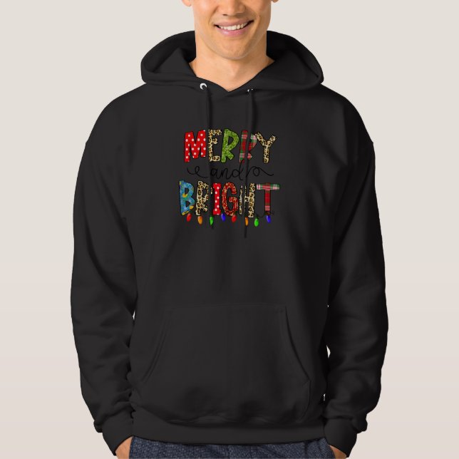 Moletom Alegre E Brilhante Roupa De Natal Combinando Famíl (Frente)