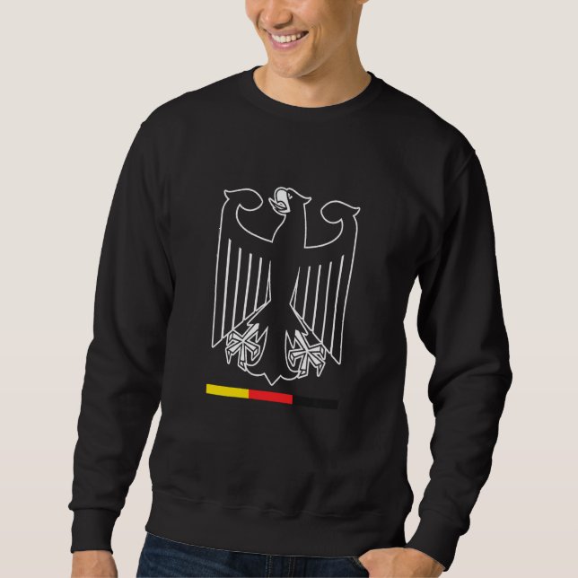 Moletom Alemanha Alemanha Eagle Bird Alemanha Ger Country (Frente)