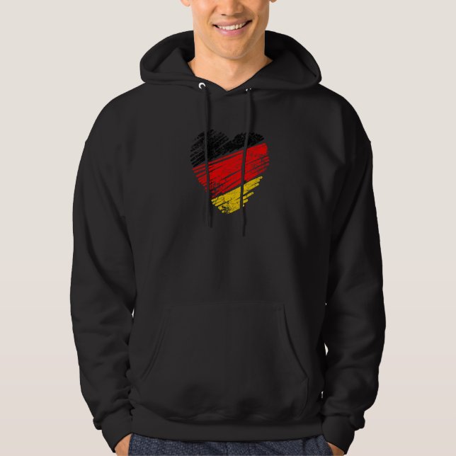 Moletom Alemanha nas cores do coração da bandeira (Frente)