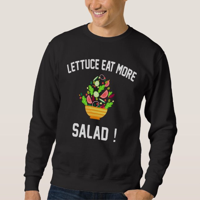 Moletom Alface Come Mais Salada - Salada De Vegan (Frente)