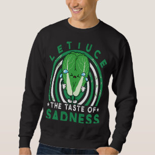 Moletom Alface o sabor de Tristeza Vegana Vegana Dizendo