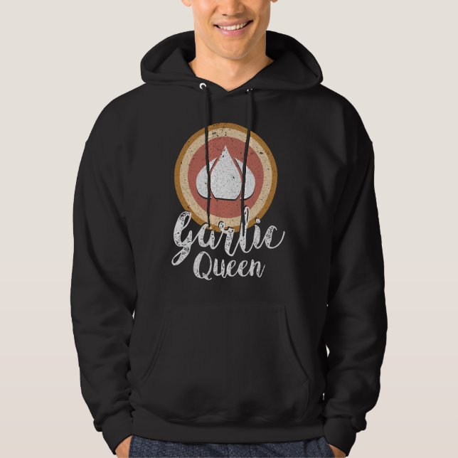Moletom Alho para Mulheres e Meninas - Rainha do Alho (Frente)
