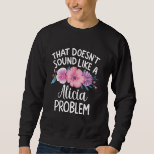 Moletom ALICIA Personalizada Flower Girls ALICIA Nome