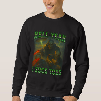 Moletom Alienígena Engraçada Sci-Fi Inferno Sim, Eu Chupa 