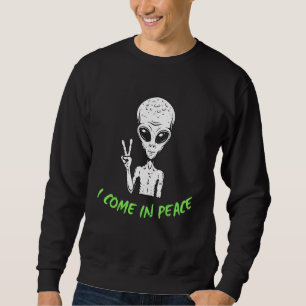 Moletom Alienígena Fofo Eu Venho Em Paz Música EDM Rave Es