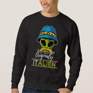 Moletom Alienígena Italiana Pun Itália Moustach Italiano