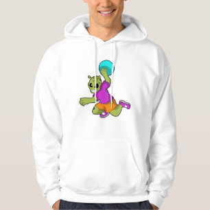 Moletom Alienígena no jogador de Handball com Handball