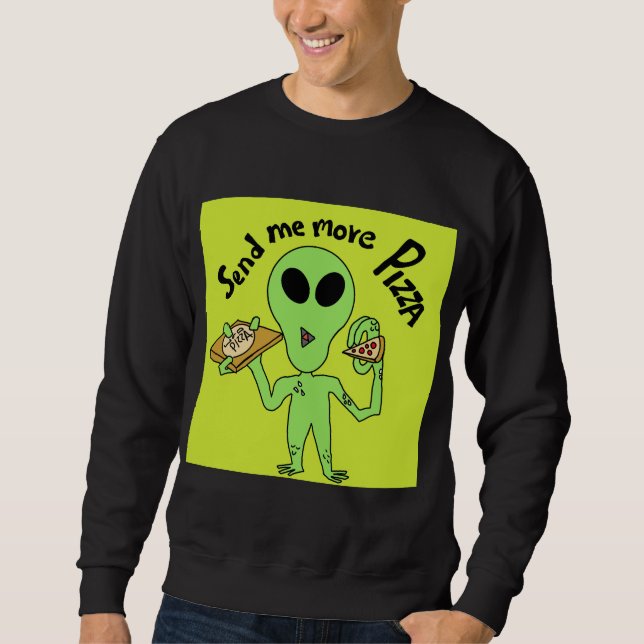 Moletom Alienígena pedindo pizza, meme (Frente)