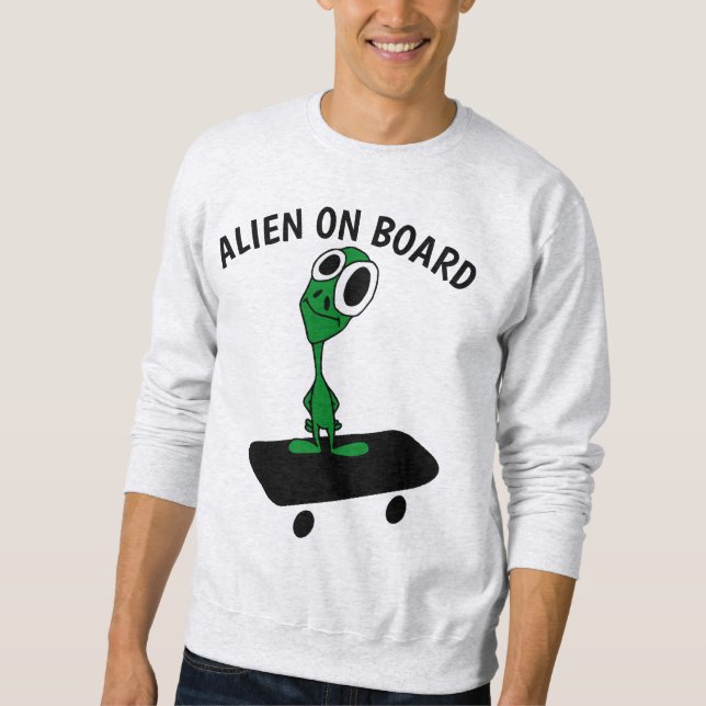 Moletom ALIENÍGENA SKATEBOARDING T-Shirt (Frente)