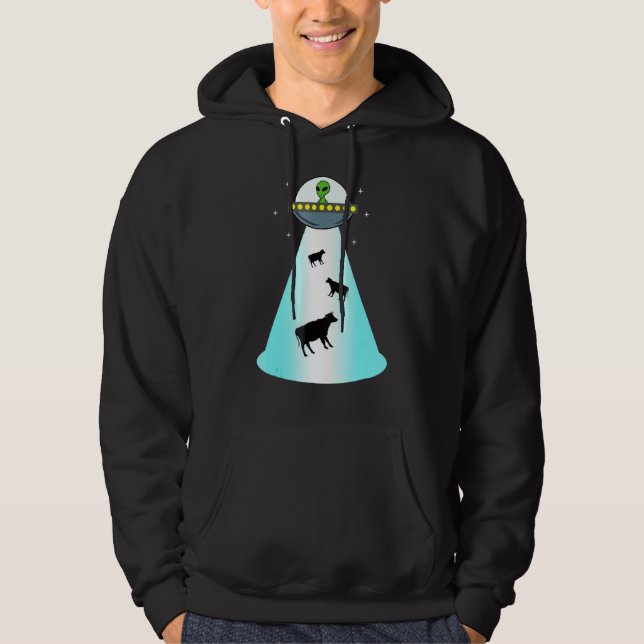 Moletom Alienígena Ufo Vaca Rapto Extraterrestre (Frente)